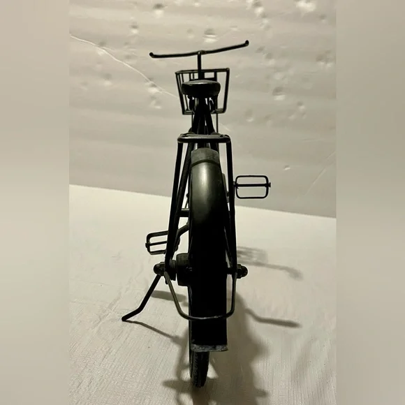 Metal Bicycle Stand Alone Art Decor Black Iron Bike Sculpture 19"x11" - Picture 11 of 11
